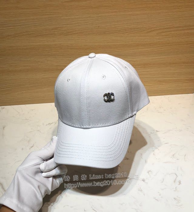 Chanel男女同款帽子 香奈兒爆款經典黑白鴨舌帽棒球帽  mm1579